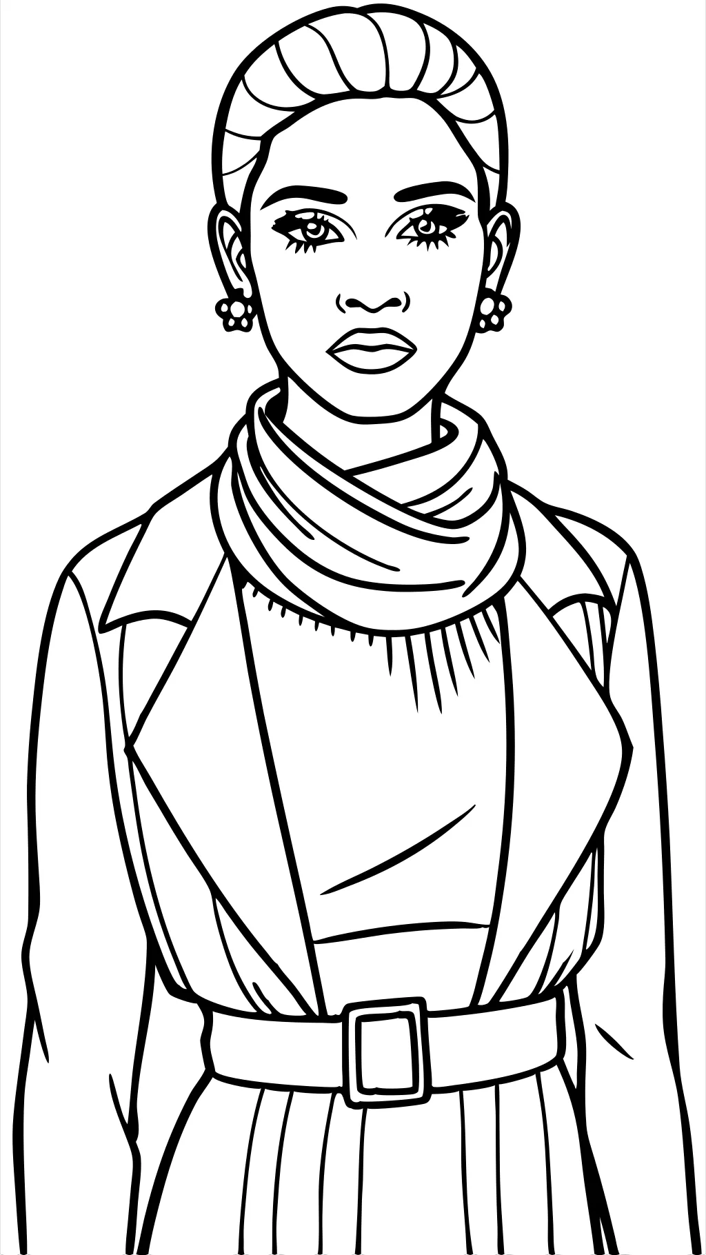 fashion model coloring pages